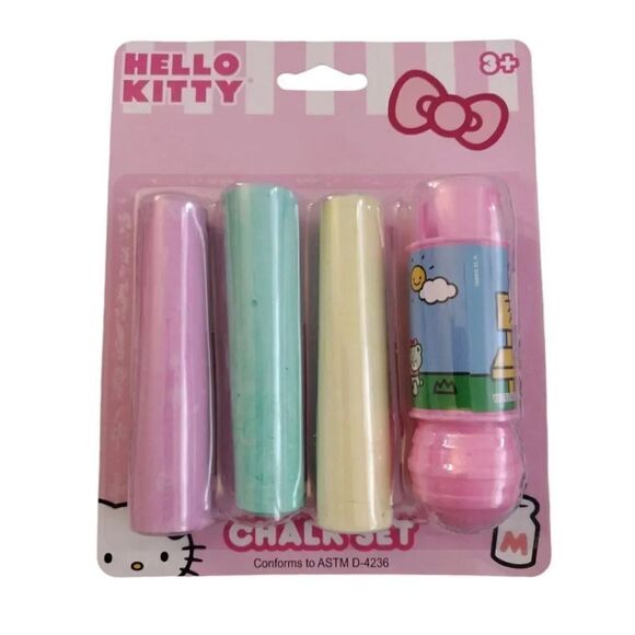 Hello Kitty Pastel Chalk Set and PEZ Dispenser Bundle NWT - Picture 3 of 8